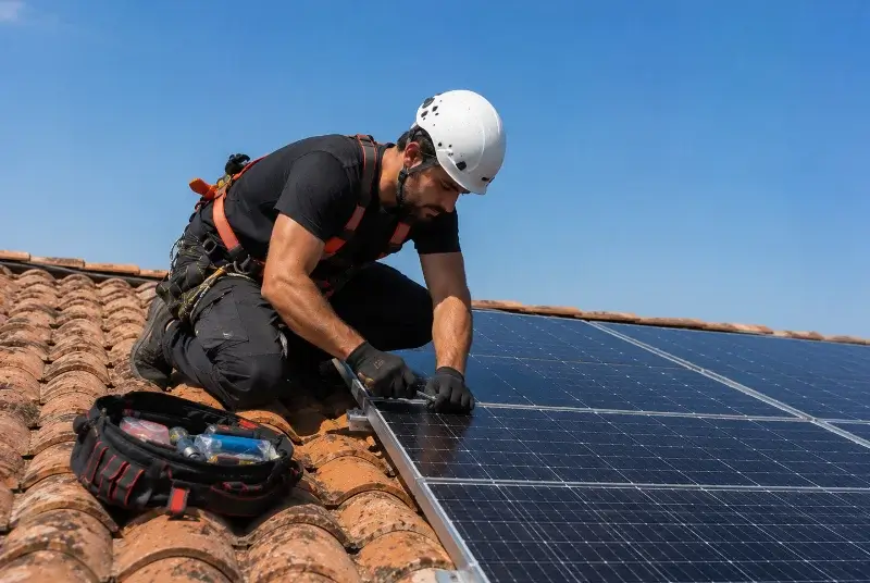 Maintenance et monitoring de panneaux solaires à Paillet