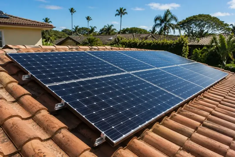 Installation de panneaux solaires à Paillet